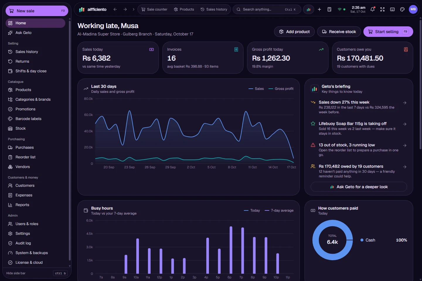 AIFFICIENTO Gaming Purple theme